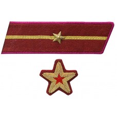 БРИГАДНЫЙ КОМИССАР, БРИГВРАЧ, БРИГВЕТВРАЧ, БРИГВОЕНЮРИСТ войск НКВД, петлицы и нарукавные знаки обр. 1935/36 г..